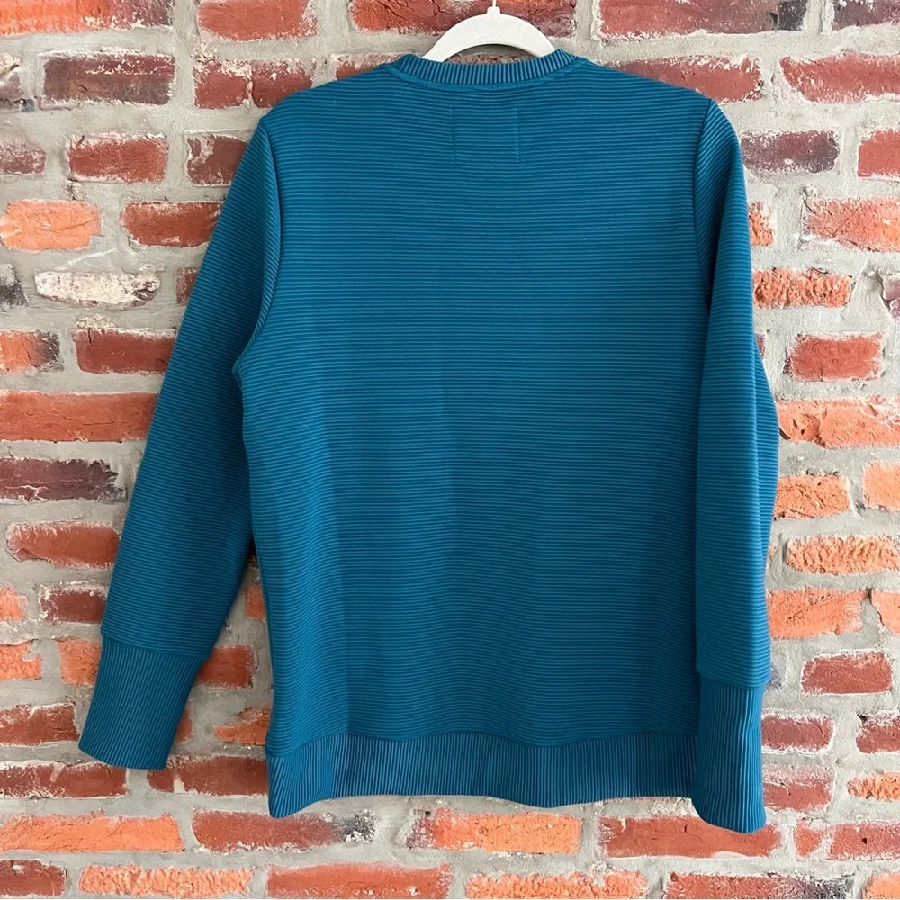 Addison Bay Active Rib Zip Everyday Crewneck Sweatshirt - Picture 4 of 7